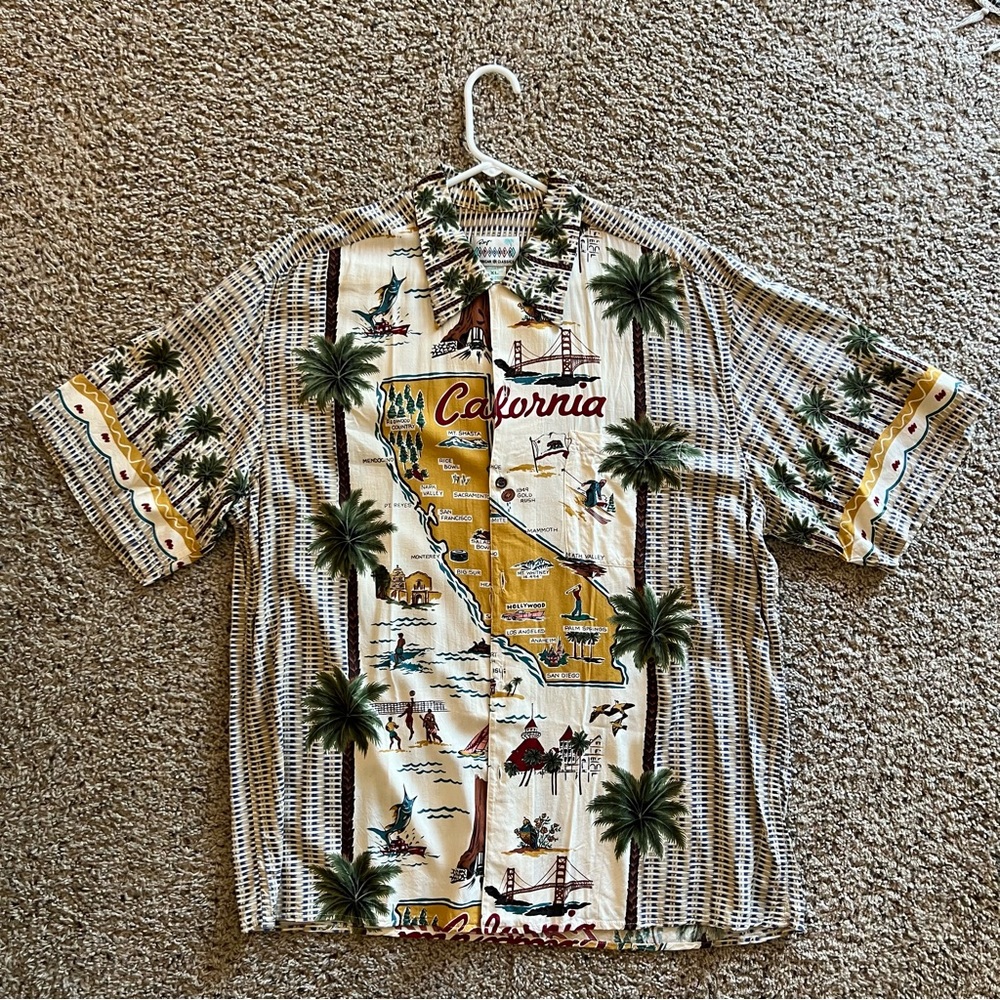 Reyn Spooner American Classics 100% spun rayon XL button up